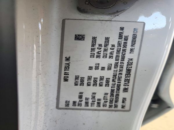 2022 TESLA MODEL 3 — VINS