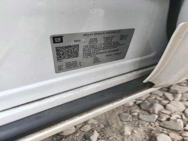 2019 CHEVROLET TRAVERSE High Country / RS — VINS