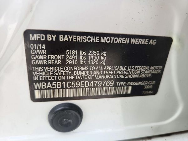 2014 BMW 535 — VINS