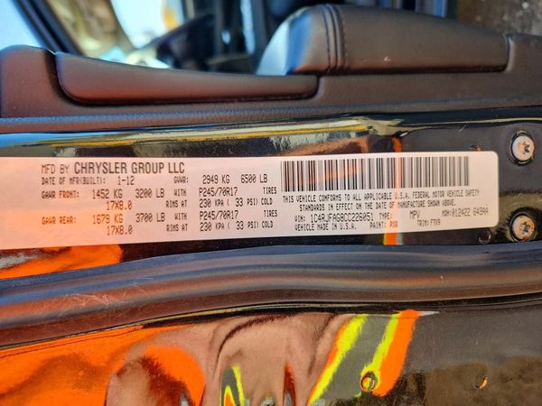 2012 JEEP CHEROKEE Laredo — VINS
