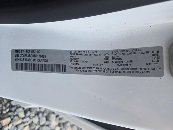 2026 CHRYSLER PACIFICA Select — VINS