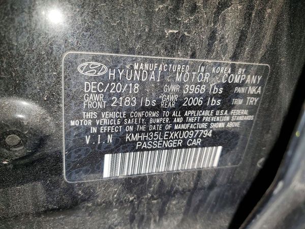2019 HYUNDAI ELANTRA GT