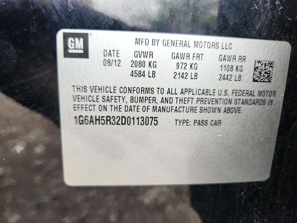 2013 CADILLAC ATS Luxury — VINS
