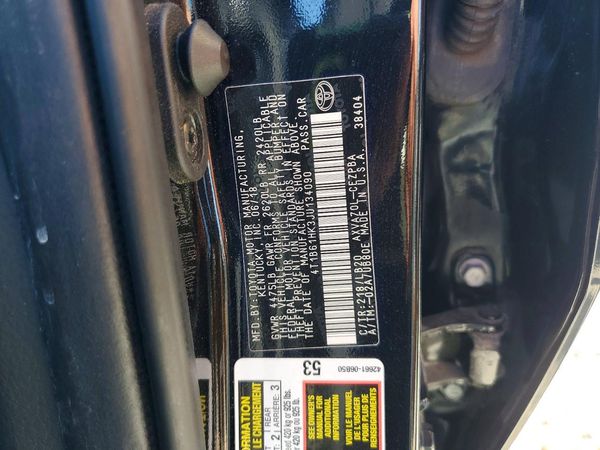2018 TOYOTA CAMRY XSE — VINS