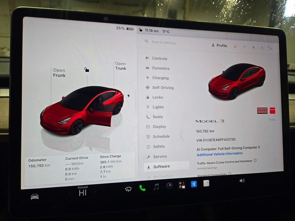 2023 TESLA MODEL 3 — ODOM