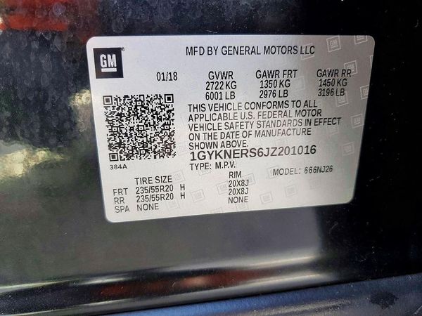 2018 CADILLAC XT5 Premium Luxury — VINS