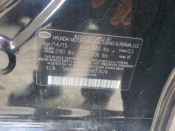 2016 HYUNDAI ELANTRA — VINS