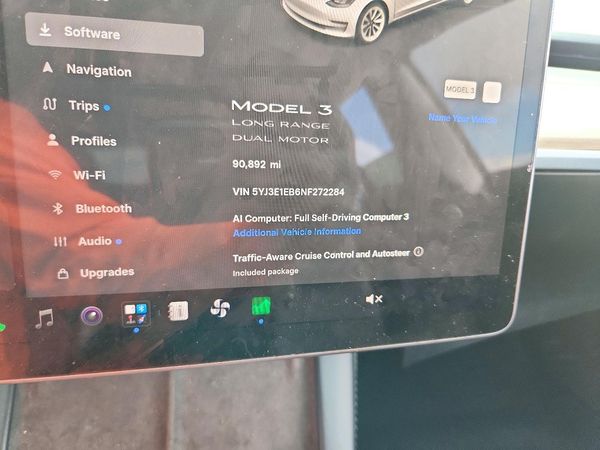 2022 TESLA MODEL 3 — ODOM