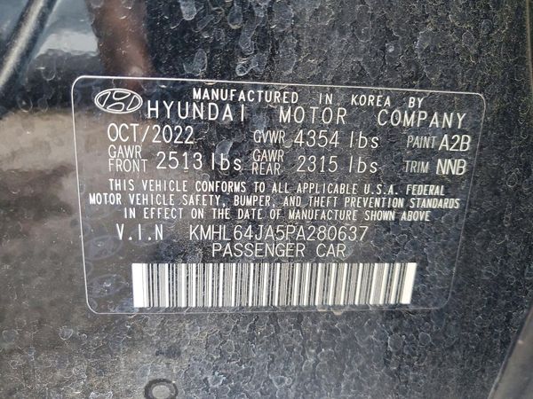 2023 HYUNDAI SONATA SEL — VINS