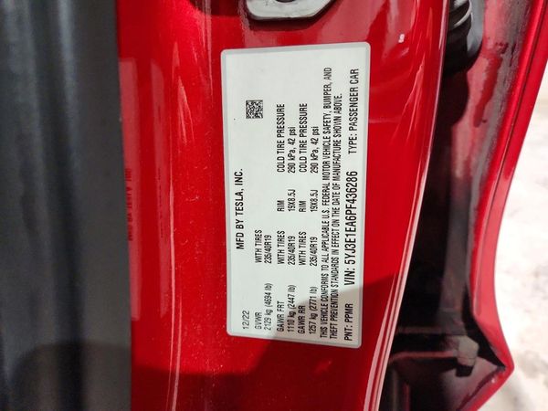 2023 TESLA MODEL 3 — VINS