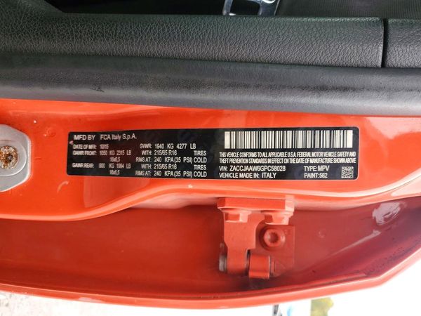 2016 JEEP RENEGADE Sport — VINS