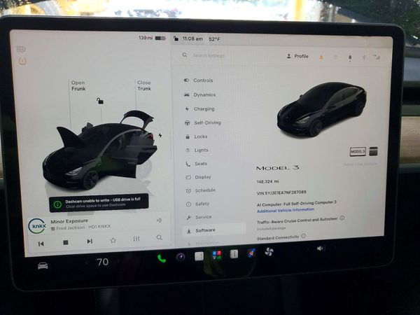 2022 TESLA MODEL 3 — ODOM