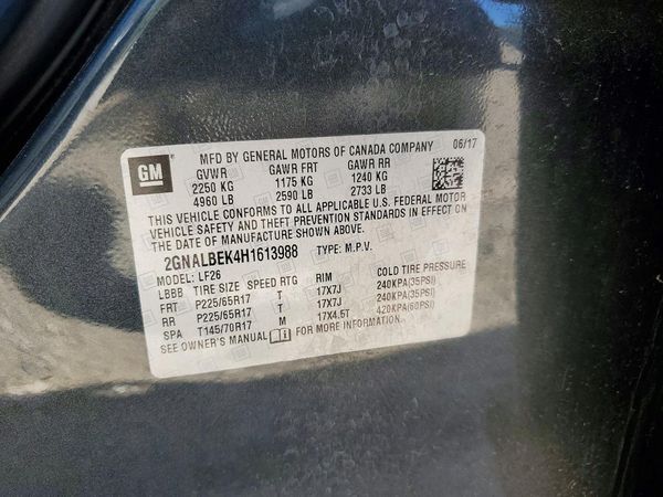 2017 CHEVROLET EQUINOX LS — VINS