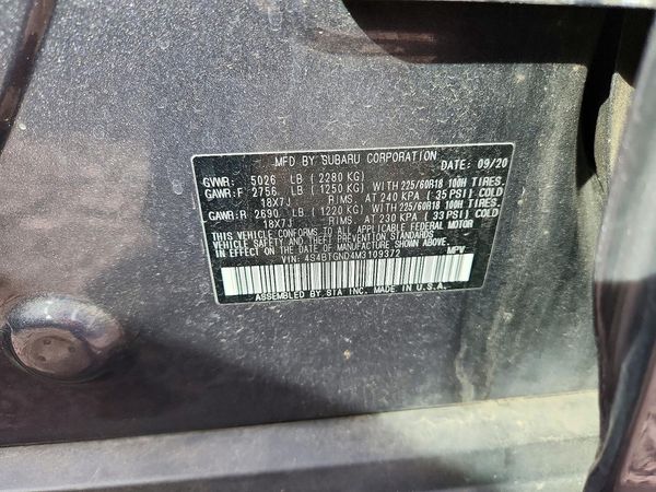 2021 SUBARU OUTBACK Limited+M/R+NAVI(HK) — VINS