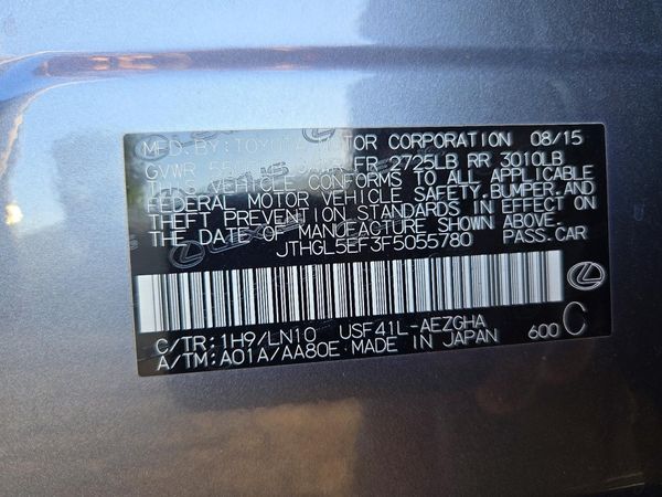 2015 LEXUS LS 460 — VINS