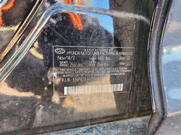 2018 HYUNDAI SONATA SE, Eco — VINS