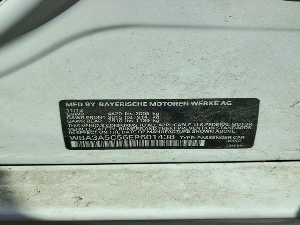 2014 BMW 328 — VINS