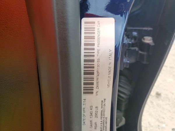 2015 MASERATI GHIBLI — VINS