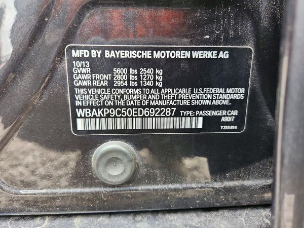 2014 BMW 5 SERIES xDrive — VINS