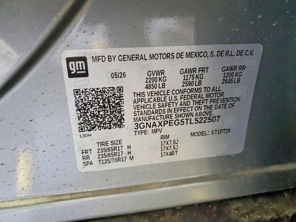 2026 CHEVROLET EQUINOX 2LT — VINS