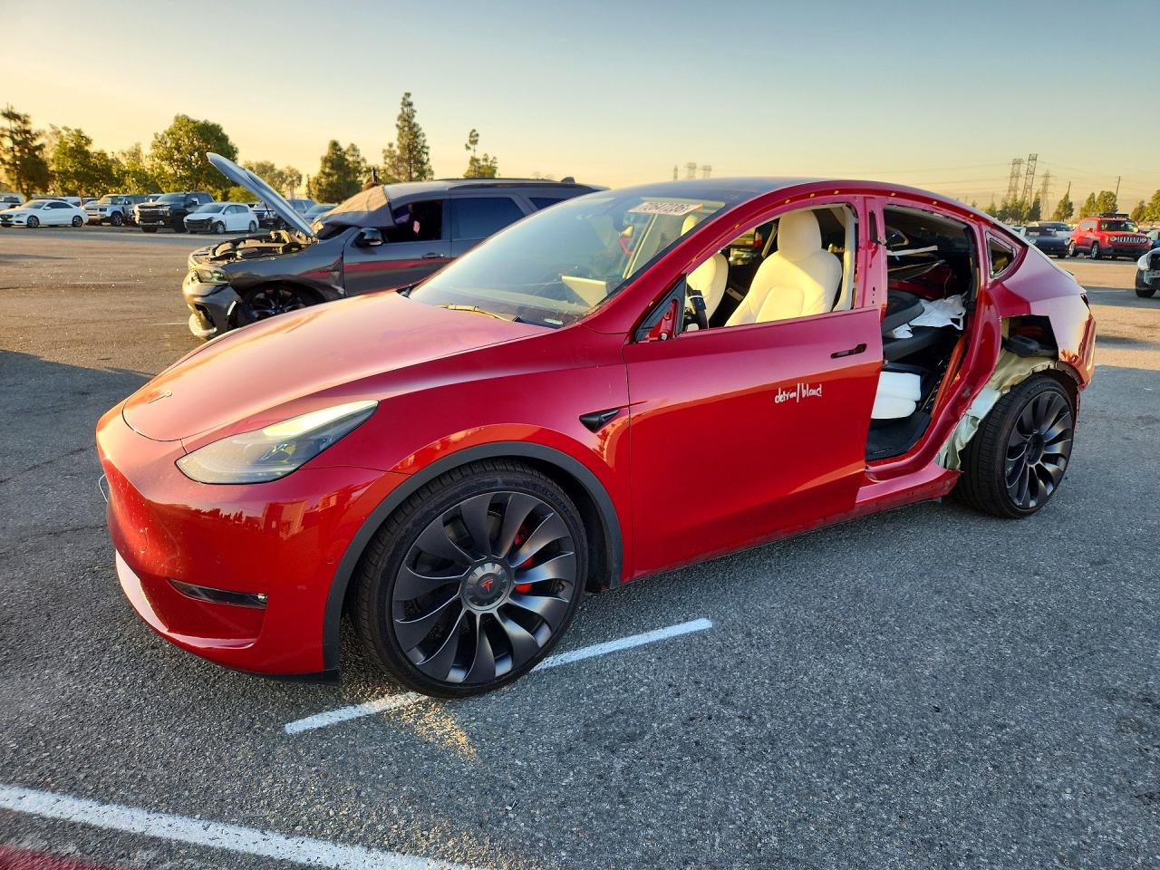 2021 TESLA MODEL Y — Front 3/4