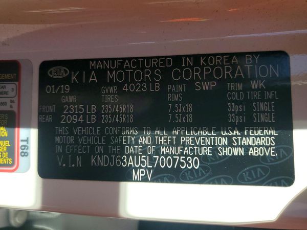 2020 KIA SOUL GT-Line — VINS