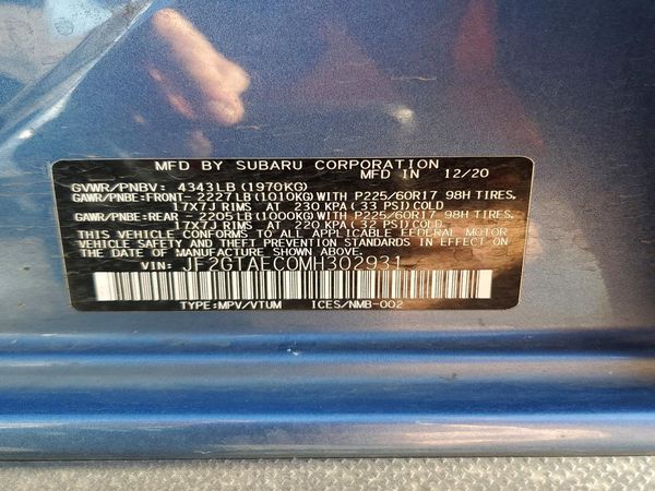 2021 SUBARU CROSSTREK Premium+ES+BSD