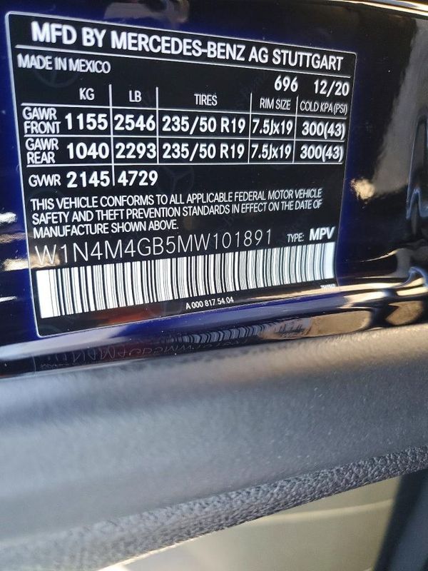 2021 MERCEDES-BENZ GLB GLB250