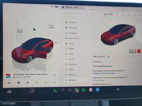 2022 TESLA MODEL 3 — ODOM