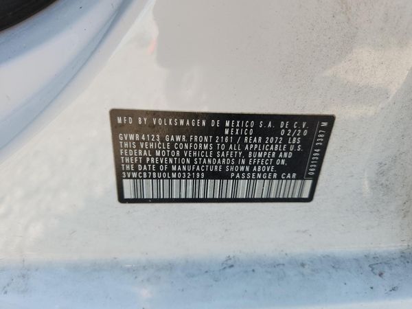2020 VOLKSWAGEN JETTA S, SE, R-Line — VINS