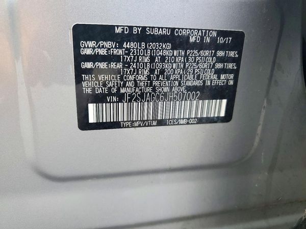 2018 SUBARU FORESTER Premium+ES — VINS
