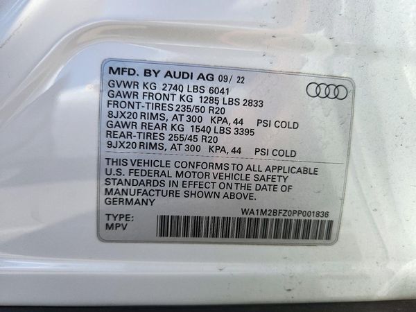 2023 AUDI Q4 E-TRON — VINS