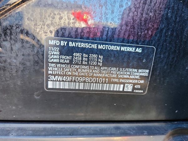 2023 BMW M340XI xDrive — VINS