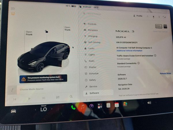 2022 TESLA MODEL 3 — ODOM