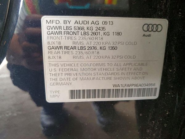 2014 AUDI Q5 Premium Plus — VINS