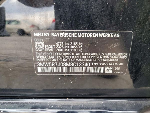 2021 BMW 3 SERIES xDrive — VINS