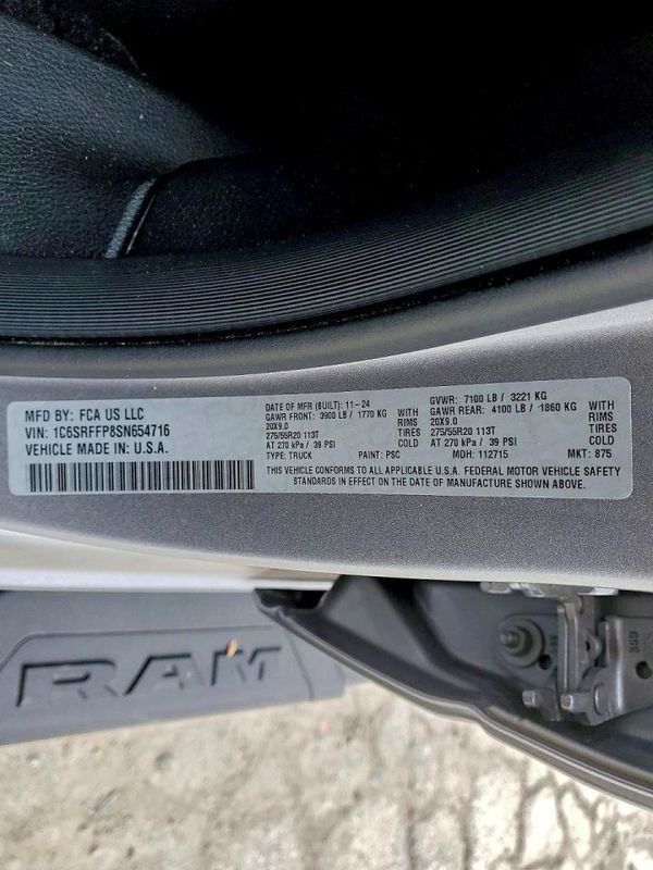 2025 RAM 1500