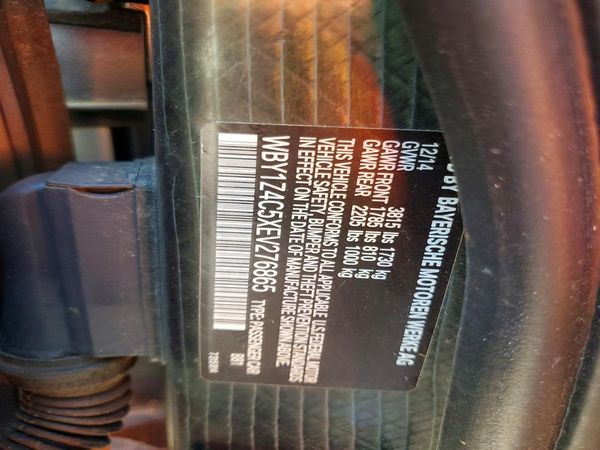 2014 BMW I SERIES Range Extender — VINS