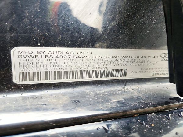 2012 AUDI A4 quattro Premium Plus — VINS