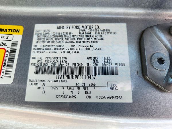 2023 FORD MUSTANG I4 — VINS