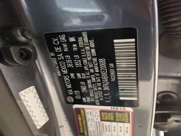 2019 KIA RIO LX, S — VINS