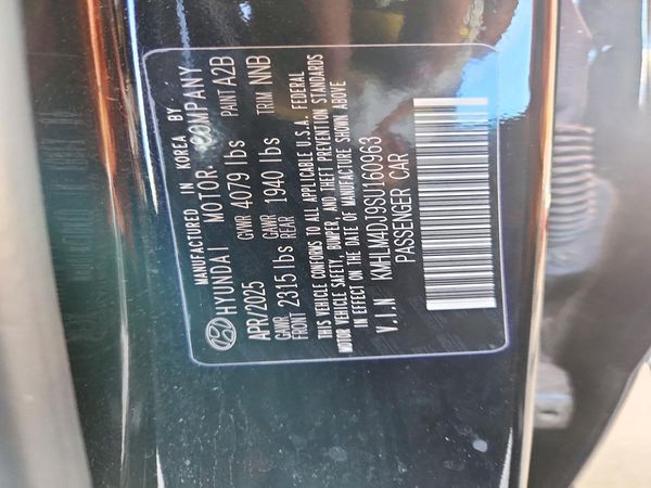 2025 HYUNDAI ELANTRA Blue, SEL Sport — VINS