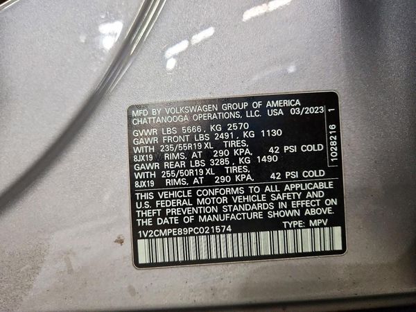 2023 VOLKSWAGEN ID.4 Pro — VINS