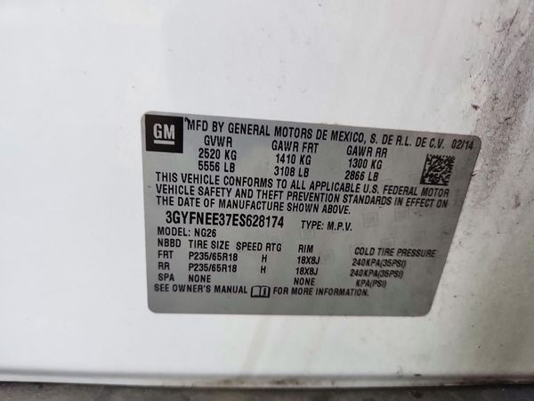 2014 CADILLAC SRX Luxury — VINS