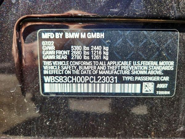 2023 BMW M5 — VINS