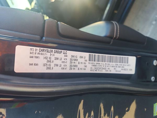 2015 JEEP GRAND CHEROKEE Overland — VINS