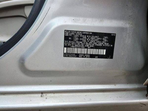 2012 TOYOTA RAV4 Standard — VINS