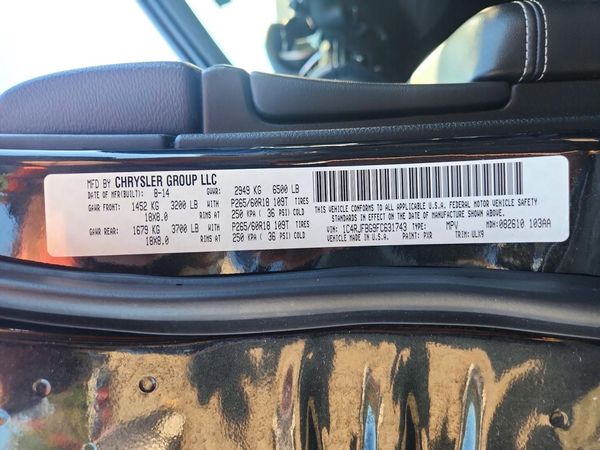 2015 JEEP GRAND CHEROKEE Limited — VINS