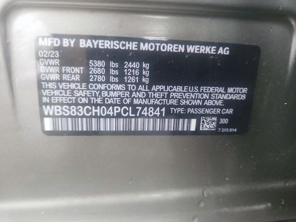2023 BMW M5 — VINS