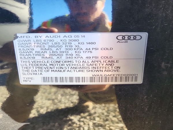 2014 AUDI Q7 Premium Plus — VINS